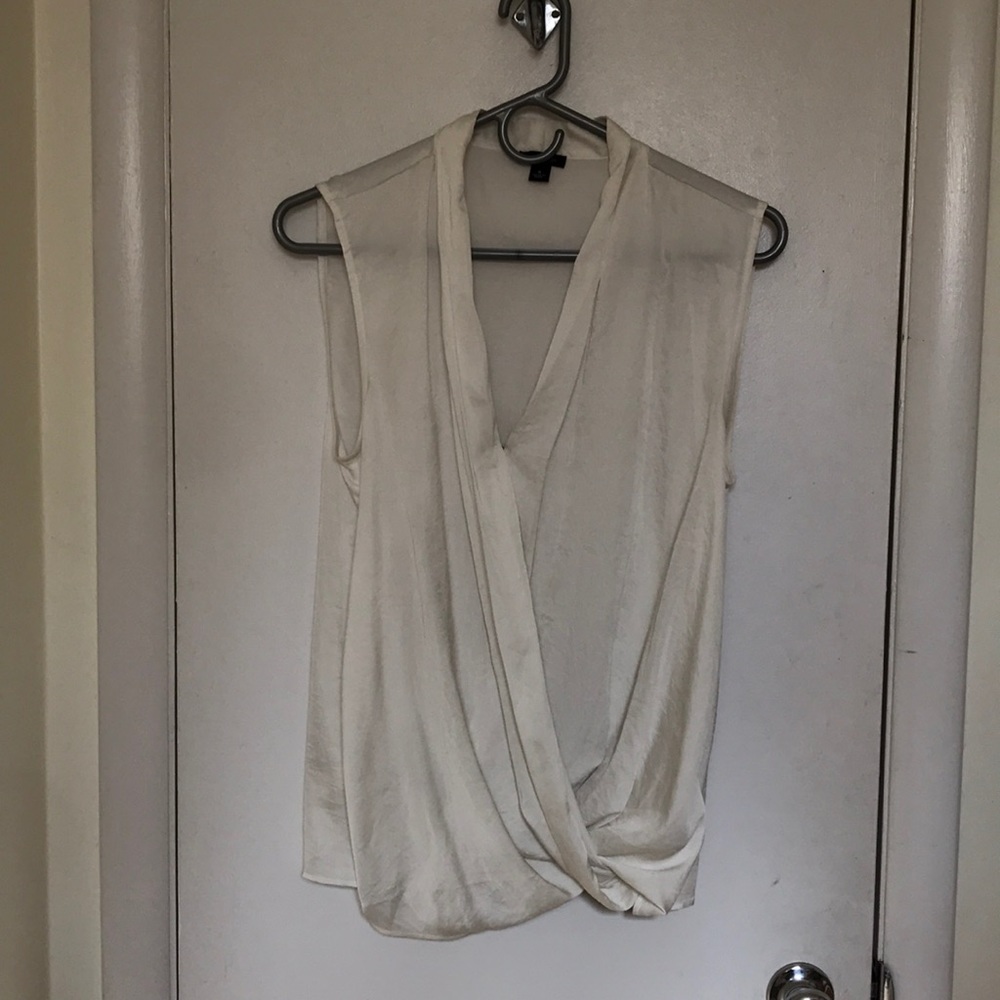 White V neck blouse